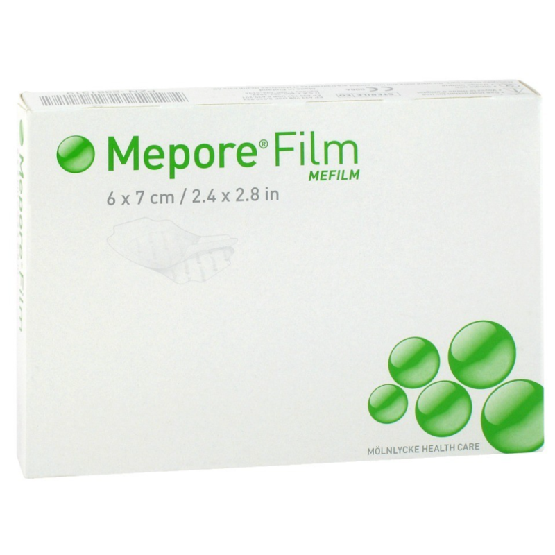Mepore Film Folienverband 6x7cm steril (100 Stk)
