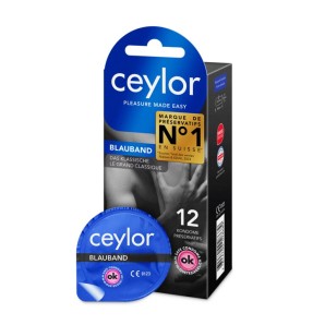 Ceylor Condom blue ribbon...
