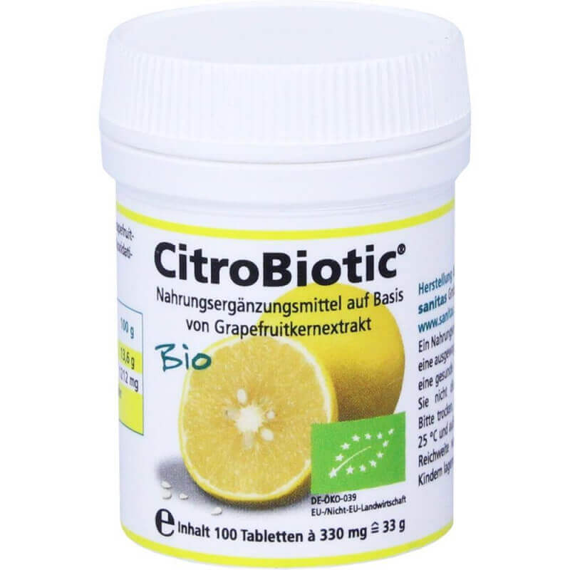 CitroBiotic primés d'extrait de pépins de pamplemousse Bio (100 pcs)