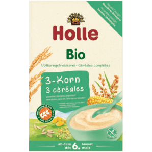 Holle Bouillie pour bébé 3 grains bio (250g)
