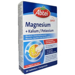 Abtei Magnésium + Potassium Depot (30 pcs)