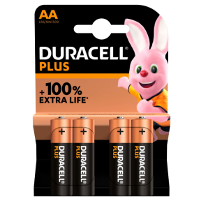 DURACELL Plus Batterien AA / LR6 (4 Stk)