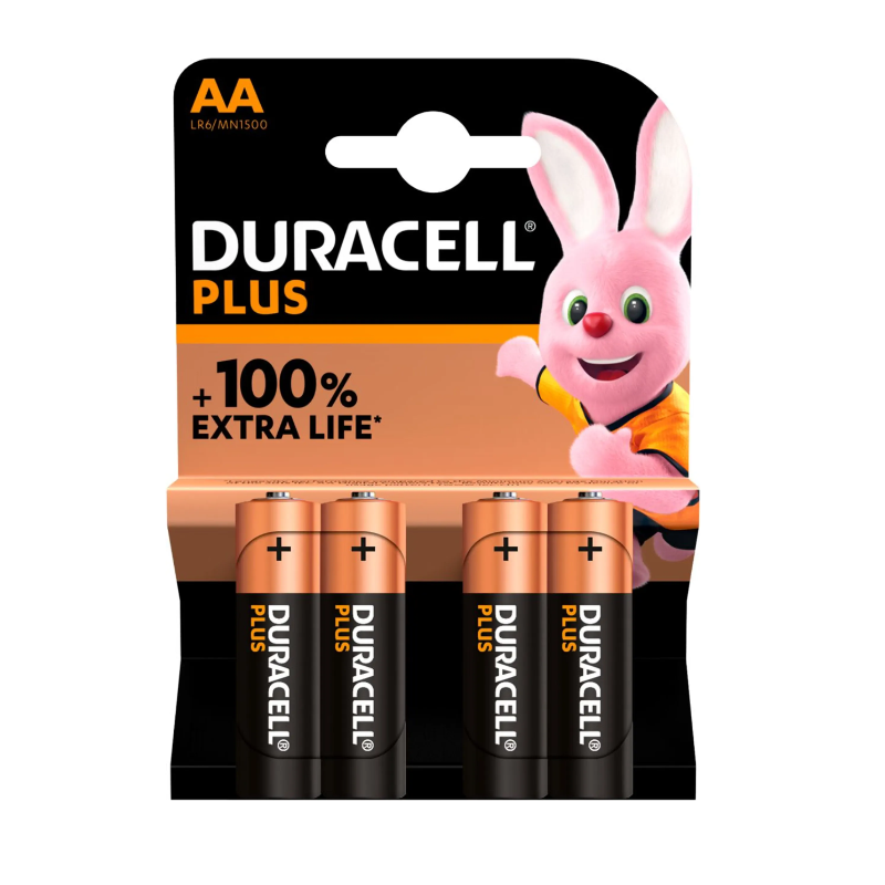 DURACELL Plus Batterien AA / LR6 (4 Stk)