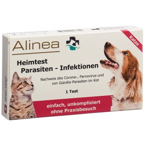Alinea Heim-Tiertest Parasiten & Infektionen Katze (1 Stk)