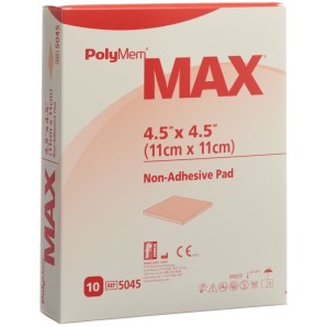 PolyMem MAX Superabsorber 11x11cm non Adhesive steril (10 Stk)