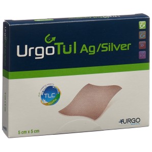 Urgo Tül Ag/Silver Wundauflage, 5x5cm (10 Stk)