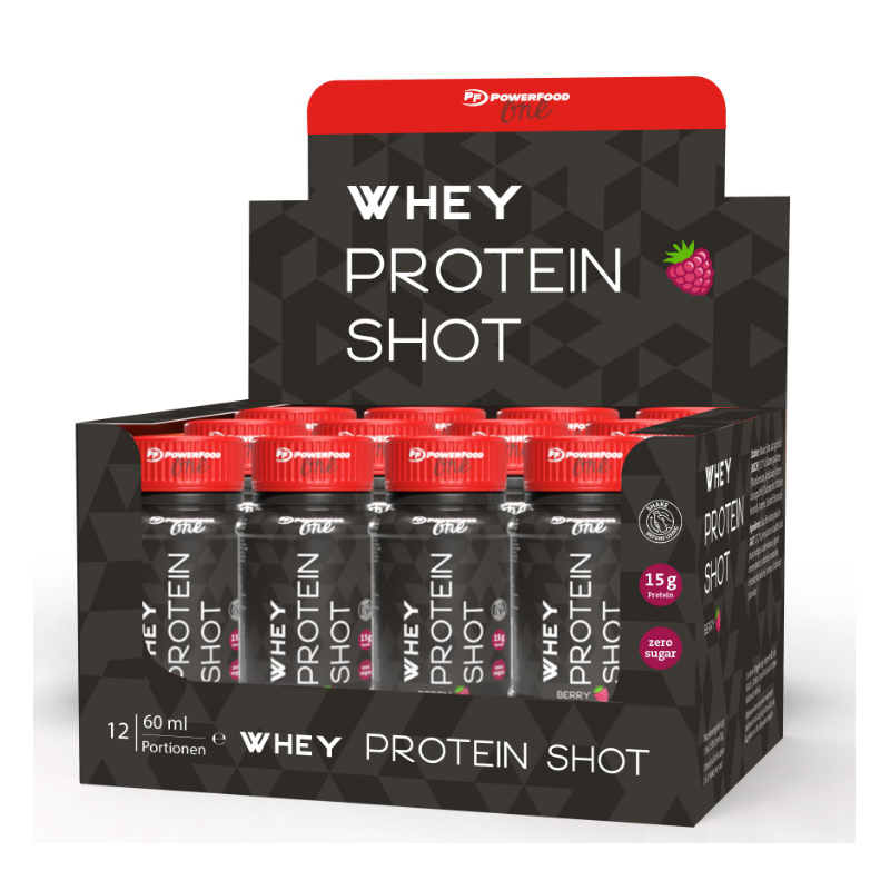 PowerFood One Whey Protein Shot Berry (12x60ml)