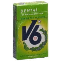 V6 Dental Care Grüner Tee / Jasmin Box (24 Stk)