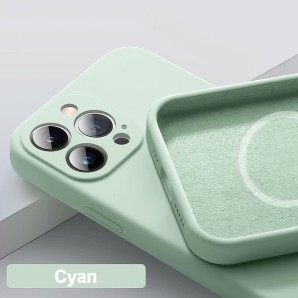 AAi Mobile Silikon MagSafe Case iPhone 15 Pro Max Cyan (1 Stk)