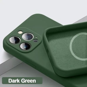 AAi Mobile Silikon MagSafe Case iPhone 15 Pro Max Dunkelgrün (1 Stk)