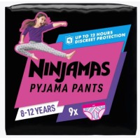 Pampers Ninjamas Pyjama Pants für Mädchen, 8-12 Jahre (9 Stk)