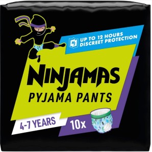 Pampers Ninjamas Pyjama Pants für Jungs, 4-7 Jahre (10 Stk)