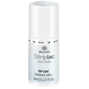 Alessandro Striplac Top Coat Shimmer Shell (8ml)