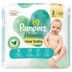 Pampers Harmonie new baby Grösse 2, 4-8kg (29 Stk)