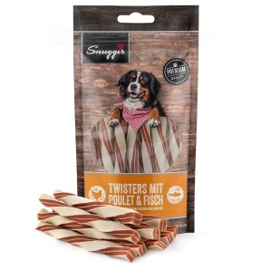 Snuggis Twisters mit Poulet und Fisch für Hunde (100g)