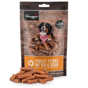 Snuggis Poulet​-​Sticks mit Reis und Sesam für Hunde (160g)