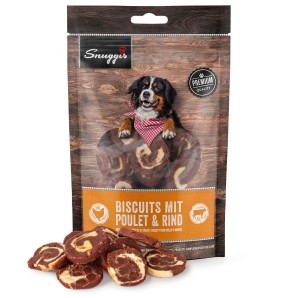 Snuggis Biscuits mit Poulet ​& Rind für Hunde (200g)