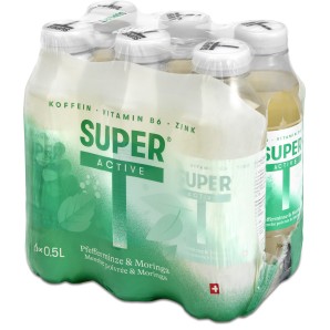 SUPER T Active Peppermint & Moringa (6x50cl)