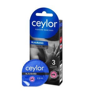 Ceylor Condom blue ribbon...