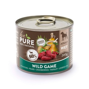 bePure Wild Game mit Wild, Früchten und Kartoffeln, Nassfutter für Hunde (200g)