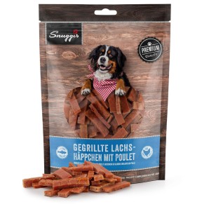 Snuggis Gegrillte Lachs​-​Häppchen mit Poulet für Hunde (300g)