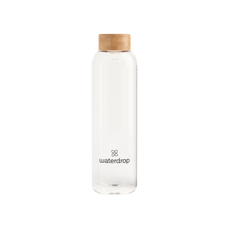 waterdrop Glass Bottle Transparent (1 Stk)