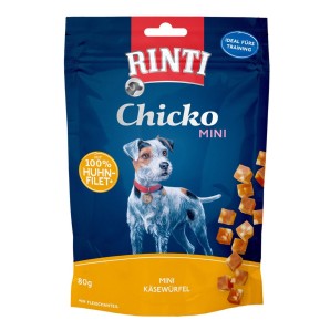 Rinti Chicko Mini Käsewürfel mit Huhn für Hunde (60g)