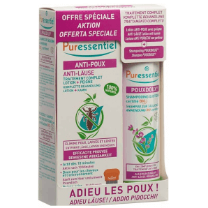Puressentiel Coffret Lotion Ant-Poux + Shampooing Pouxdoux Bio