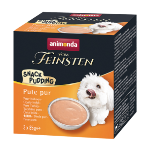 Animonda Vom Feinsten Pudding mit Pute für Hunde (3x85g)