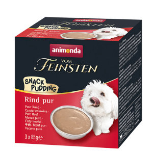 Animonda Vom Feinsten Pudding mit Rind für Hunde (3x85g)