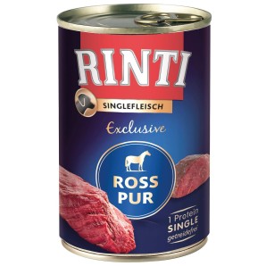 Rinti Singlefleisch Exclusive Ross pur für Hunde (800g)
