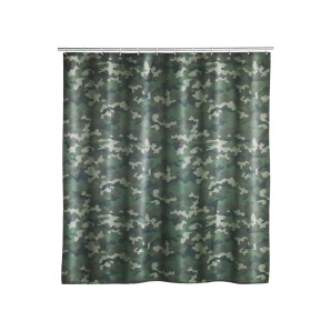 WENKO Duschvorhang Camouflage Polyester (1 Stk)