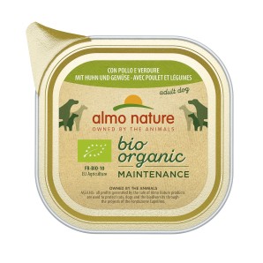 Almo Nature Bio Organic mit Huhn und Gemüse, Nassfutter für Hunde (100g)