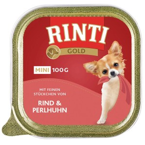 Rinti Gold Mini mit Rind und Perlhuhn (100g)