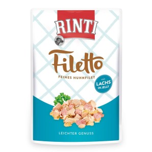 Rinti Filetto Huhnfilet mit Lachs in Jelly (100g)