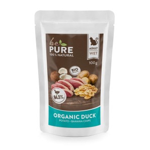 bePure Organic Duck mit Bio-Ente, Gemüse und Früchten für Katzen (100g)