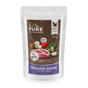 bePure Organic Goose mit Bio-Gans und Gemüse für Katzen (100g)