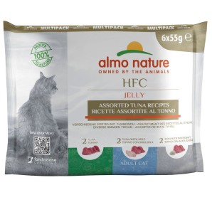 Almo Nature HFC Jelly Multipack mit Thunfisch Nassfutter für Katzen (6x55g)