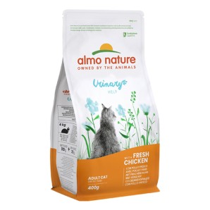 Almo Nature Holistic Urinary Help mit Huhn, Trockenfutter für Katzen (400g)