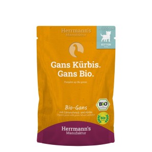 Herrmann’s Bio-Gans, Nassfutter für Kitten (100g)