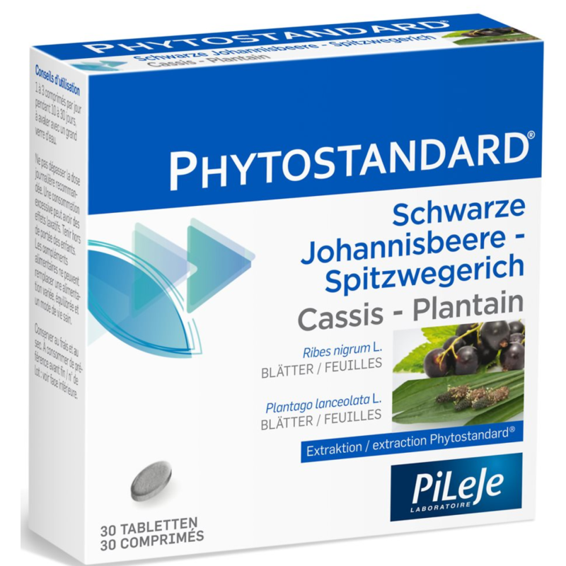 PHYTOSTANDARD Schwarze Johannisbeeren-Spitzweg Tabletten (30 Stk)