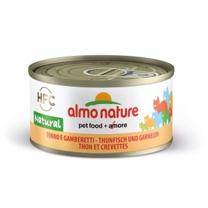 Almo Nature HFC Natural Cat Thunfisch und Garnelen, Nassfutter für Katzen (70g)