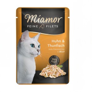 Miamor Feine Filets Huhn und Thunfisch für Katzen (100g)