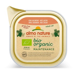 Almo Nature Bio Organic mit Lachs, Nassfutter für Katzen (85g)