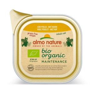 Almo Nature Bio Organic mit Huhn, Nassfutter für Katzen (85g)