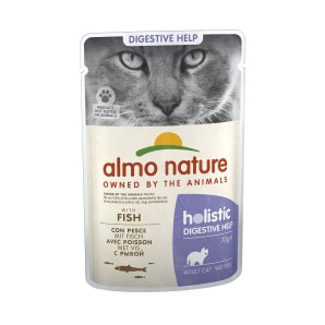 Almo Nature Holistic Digestive Help mit Fisch, Nassfutter für Katzen (70g)