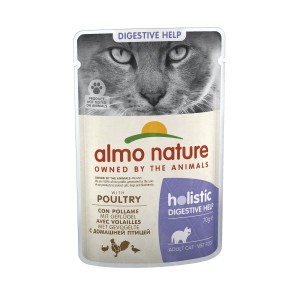 Almo Nature Holistic Digestive Help mit Geflügel, Nassfutter für Katzen (70g)