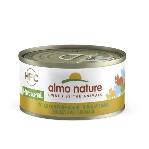 Almo Nature HFC Huhn mit Käse natural, Nassfutter für Katzen (70g)