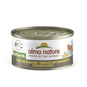 Almo Nature HFC Thunfisch mit Jungsardellen natural, Nassfutter für Katzen (70g)