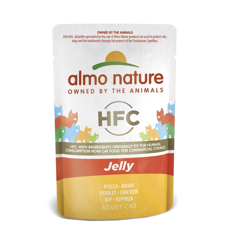 Almo Nature HFC Jelly Huhn, Nassfutter für Katzen (55g)